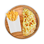 Half Pizza Crunch 