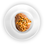Baked Potato Cheese & Beans 